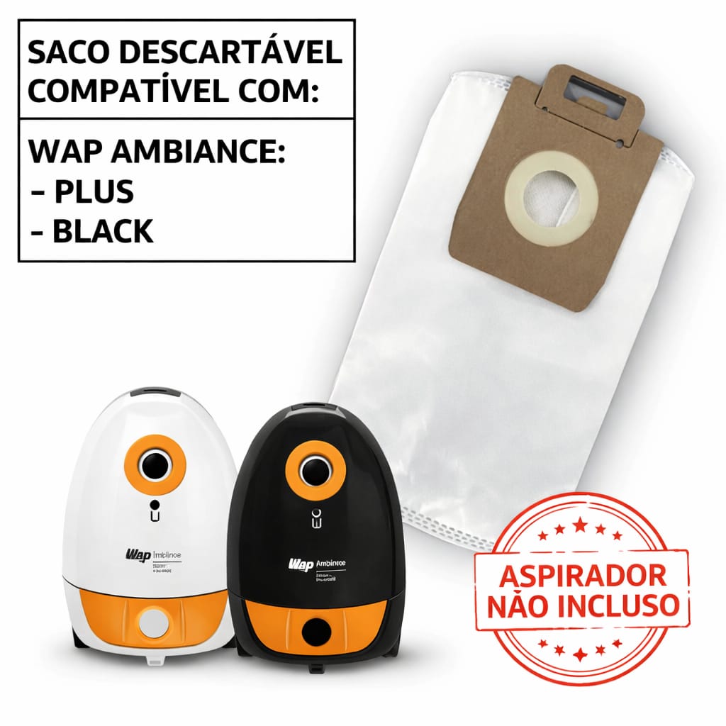 Bolsas de Repuesto para Aspiradoras Wap Ambience